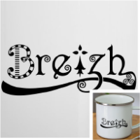 Mug Breizh personnalisé, customisez votre mug Bretagne original avec Spreadshirt. Triskel et hermine bretons.