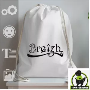 Sac Breizh décoratif, sac coton léger et motif Bretagne à personnaliser en ligne.