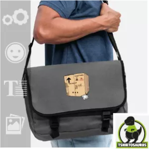 Personnaliser votre sac chat de Schrödinger original avec l'outil de création Spreadshirt. Chat de Schrödinger dans une boîte, qui a défoncé un coin pour s'échapper.