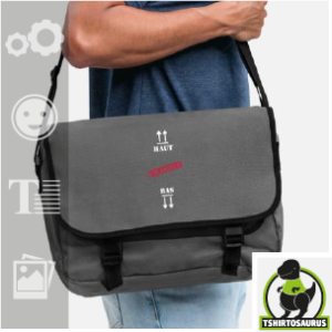 Sac haut bas fragile, sac à bandoulière rigoloà personnaliser.