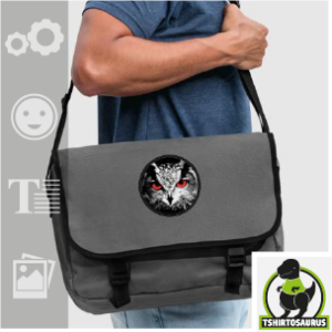 Sac hibou stylé à personnaliser soi-même, sac bandoulière et tête de hibou élégante.