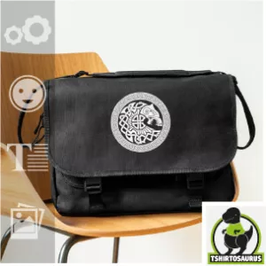 Sac viking Fenrir personnalisé, sac bandoulière noir et loup viking à imprimer en ligne. Boutique Spreadshirt.