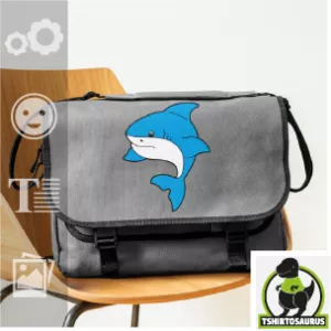 Sac requin personnalisé. Sac coton léger avec un requin rigolo aux couleurs personnalisables.