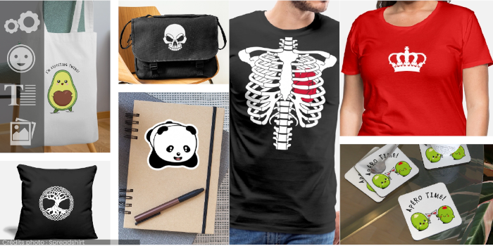 Designs rigolos à imprimer sur t-shirt, sticker, mug et accessoires