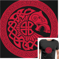 Tee-shirt personnalisé, Loup Viking. Créer son tee-shirt Fenrir avec Spreadshirt.