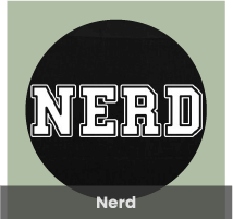 Cadeau nerd, accessoire nerdy à personnaliser et imprimer sur demande.