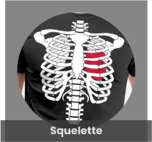 Squelette à la couleur personnalisable, cage thoracique cœur, motifs ossatures... imprimez votre cadeau squelette avec Spreadshirt.