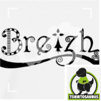 Design Breizh avec triskel et couleurs du drapeau breton à personnaliser.