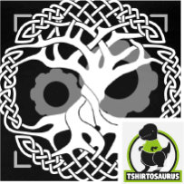 Design Viking, arbre de vie personnalisable. Yggdrasil à personnaliser et imprimer.