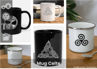 Mug celte, mug nœud celtique, mug Bretagne... personnalisez et imprimez le vôtre.