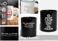 Mug citation : imprimer un mug en ligne avec un message personnel ou une citation inspirante, amusante etc.