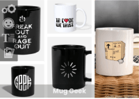 Mug geek à personnaliser. Blague Schrödinger, Geek pride, code informatique et autres thèmes geeks à imprimer avec Spreadshirt.