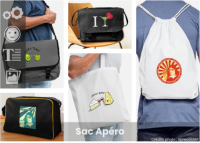 Sac apéro rigolo à imprimer en ligne. Personnalisez votre version ou créez le vôtre avec une image perso. Boutique Spreadshirt.