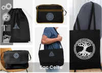 sac celte à créer vous-même : personnalisez le design et l'illustration celte dans l'outil de personnalisation et imprimez un sac celtique à bandoulière ou un tote bag sympa.