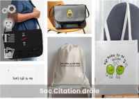 Votre sac citation drôle personnalisé en ligne : blague illustrée, citation humoristique, impression haute qualité Spreadshirt.