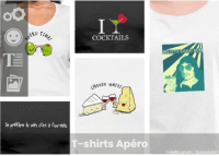 T-shirt apéro, pour boire des coups. Designs à boire rigolos, pour apéro et soirées.