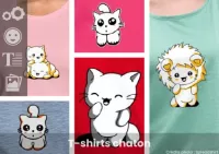 Créez votre t-shirt chaton personnalisé avec Spreadshirt : idées de customisation et aperçus de t-shirts.