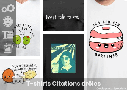 T-shirt citation drôle à imprimer en ligne. Personnalisez votre t-shirt humour et citations drôles.