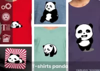 Imprimez votre t-shirt panda personnalisé avec Spreadshirt : modèles de t-shirts et dessins de pandas kawaii au choix, impression soignée.