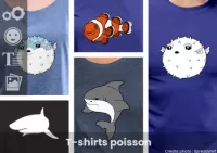 Créez votre t-shirt poisson en toute simplicité avec l'outil de personnalisation et les t-shirts de qualité de Spreadshirt.