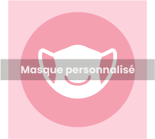 Masque personnalisé. Portez vos couleurs ou un dessin original sur votre masque, et personnalisez-le vous-même.