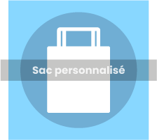 Sac personnalisé original à imprimer en ligne, choisissez un design sur la boutique ou imprimez votre logo, photo, image.